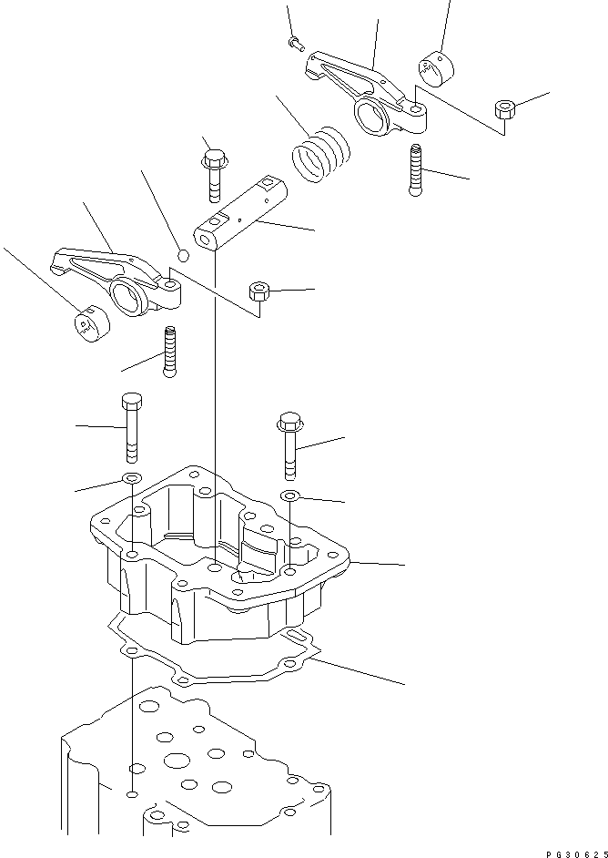 20. ROCKER ARM AND HOUSING [0111] - Komatsu part D135A-1 S/N 10001-UP [d135a-1c]