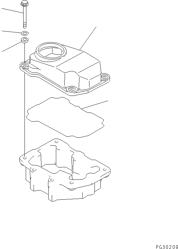 30. ROCKER ARM HOUSING COVER [0115] - Komatsu part D135A-1 S/N 10001-UP [d135a-1c]