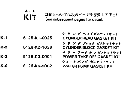 10. GASKET KIT [0991] - Komatsu part D155A-2 S/N 50001-UP (S6D155-4 Eng. Installed) [d155a-2c]