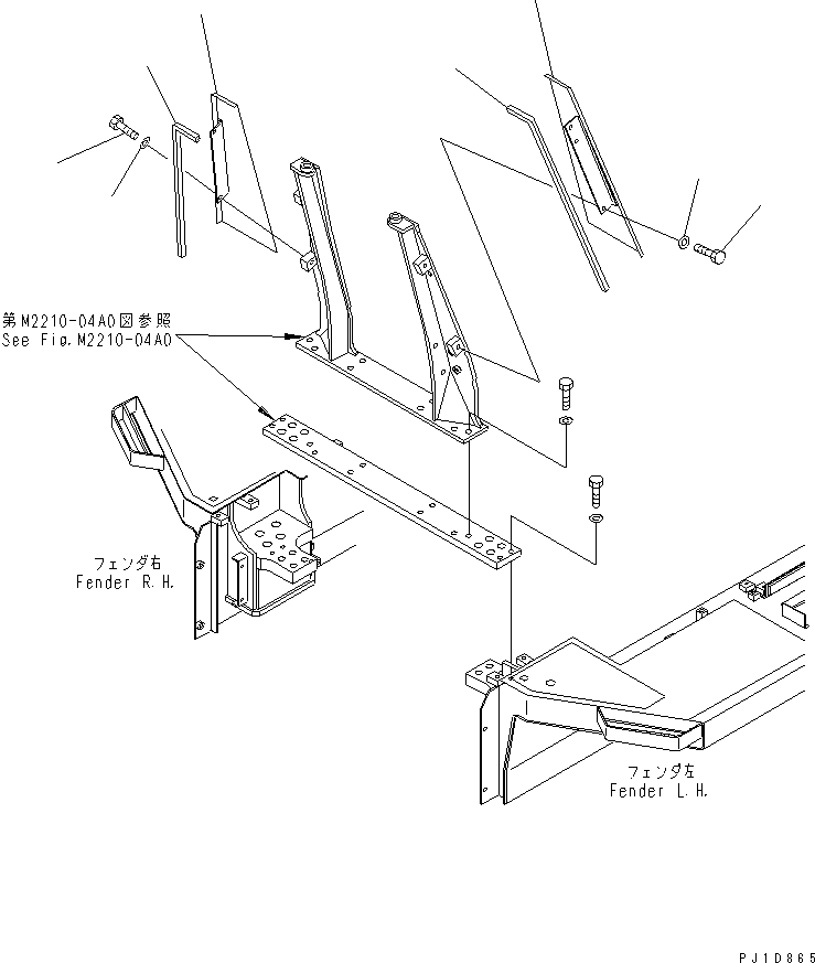 470. HOOD MOUNT (WITH CAB) [M2143-01A0] - Komatsu part D155A-3 S/N 60001-UP [d155a-3c]