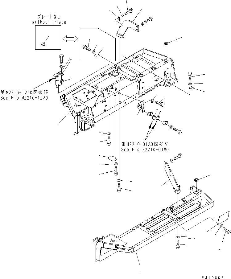 550. FENDER [M2210-03A0] - Komatsu part D155A-3 S/N 60001-UP [d155a-3c]