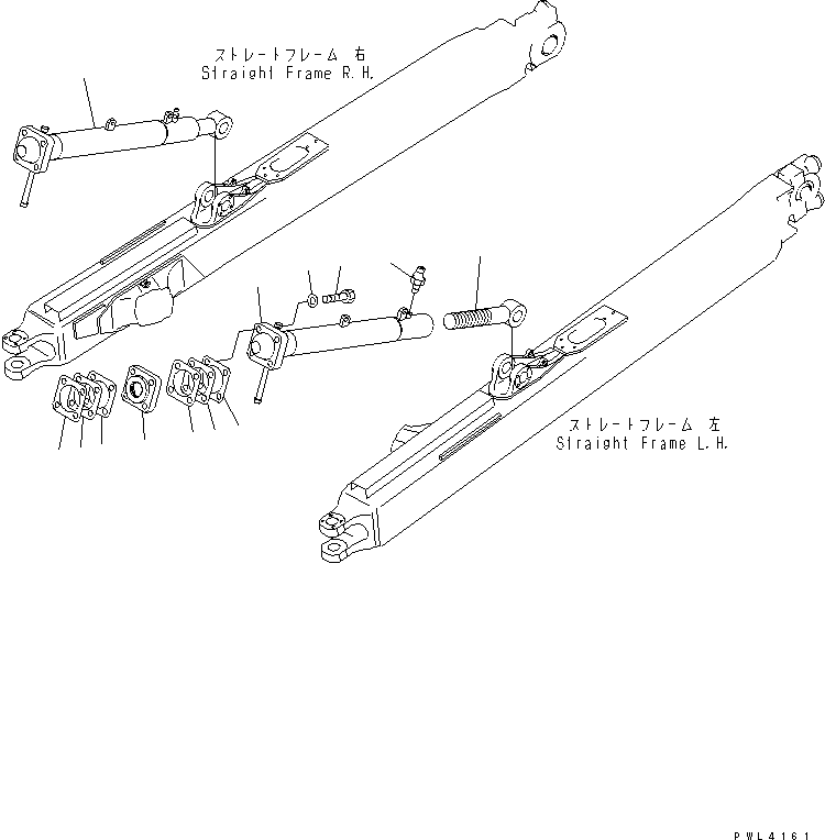 230. BRACE (RAKE DOZER) [T2150-01A2] - Komatsu part D155A-3 S/N 60001-UP [d155a-3c]