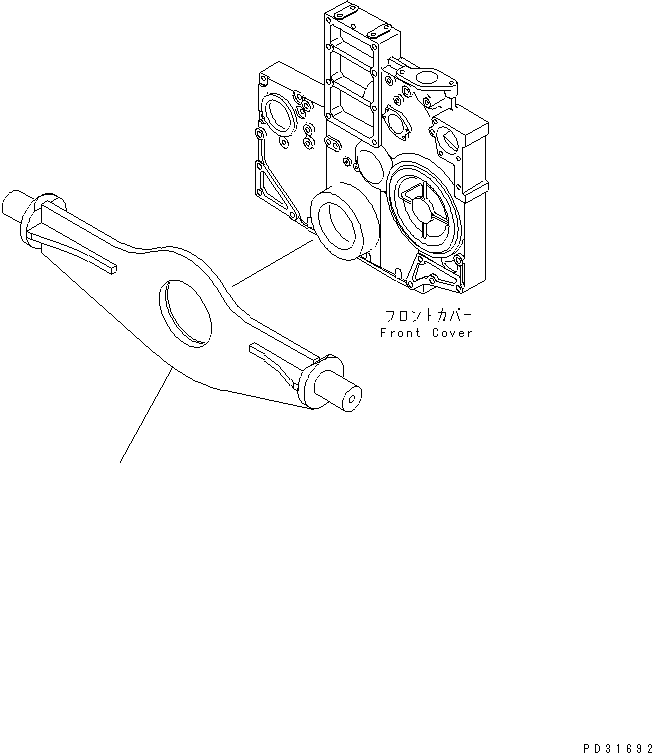 280. ENGINE MOUNTING(#20754-) [A2250-A4B7] - Komatsu part D155A-3 S/N 60001-UP [d155a-3c]