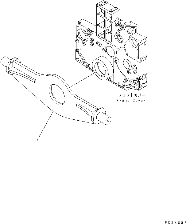 560. ENGINE MOUNTING [A2250-A4B7] - Komatsu part D155A-3 S/N 60001-UP [d155a-3c]