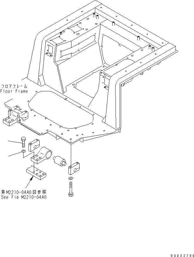 D155A-4C 00032700 RONT FLOOR MOUNTING
