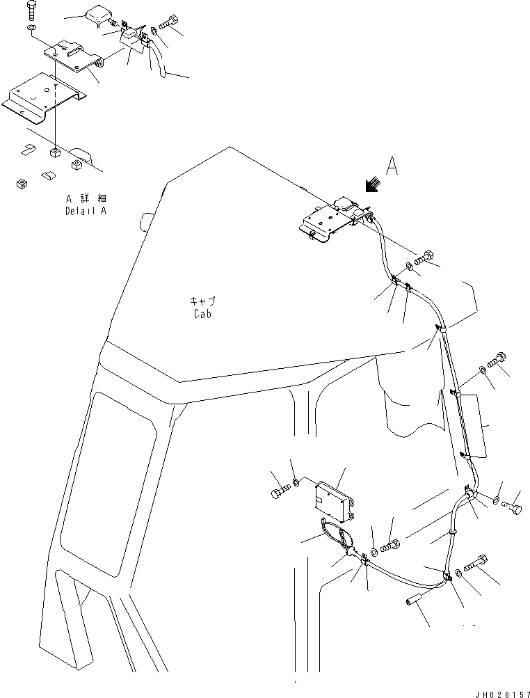 50. IRIDIUM KOMTRAX [E0201-01A0] - Komatsu part D155A-5 S/N 65001-UP [d155a-5c]