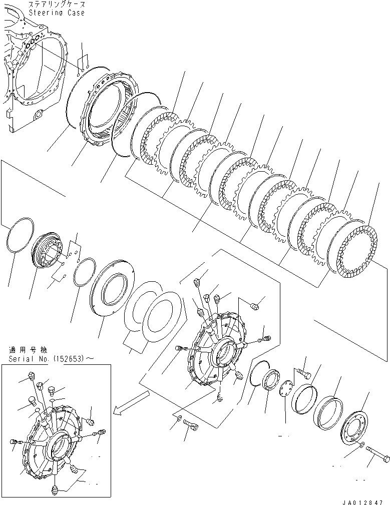 40. CLUTCH AND BRAKE (2/2)(#65001-66624) [F2300-03A0] - Komatsu part D155A-5 S/N 65001-UP [d155a-5c]