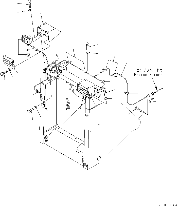 110. RADIATOR GUARD (HEAD LAMP) [M2110-08A0] - Komatsu part D155A-5 S/N 65001-UP [d155a-5c]
