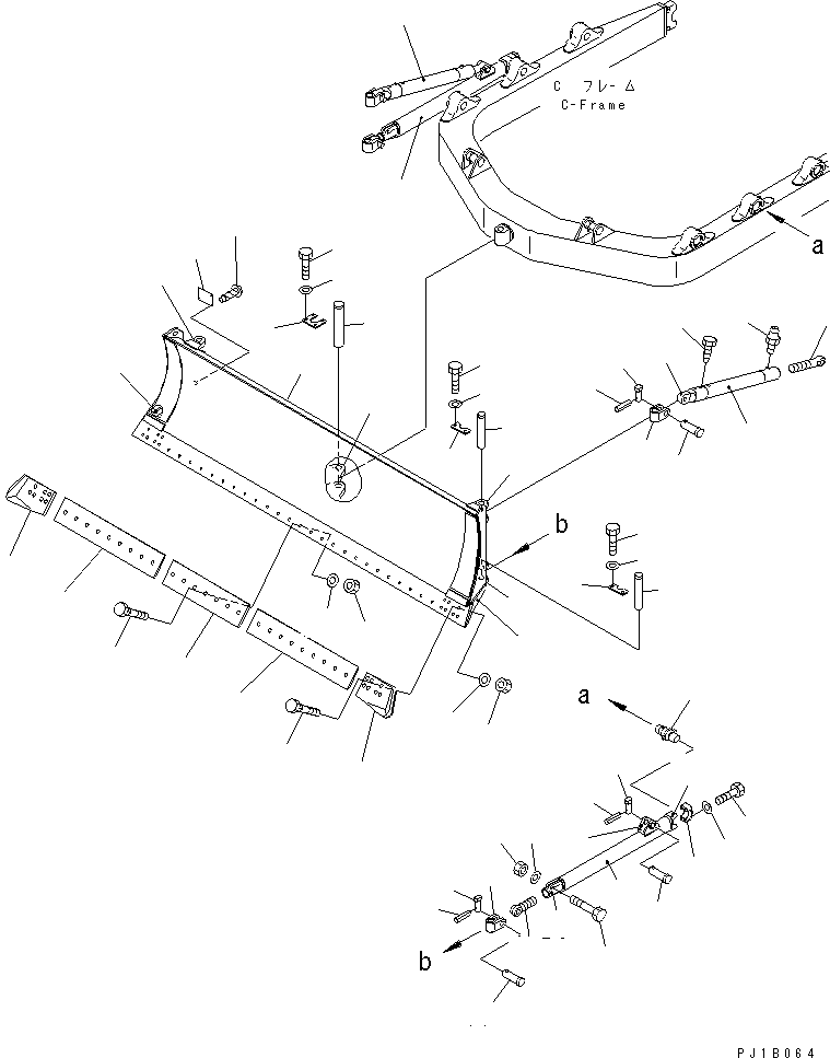 200. ANGLE BLADE [T2120-01A1] - Komatsu part D155A-5 S/N 65001-UP [d155a-5c]