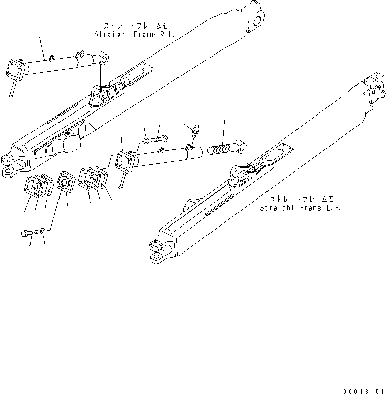 380. BRACE (RAKE DOZER) [T2150-01A2] - Komatsu part D155A-5 S/N 65001-UP [d155a-5c]