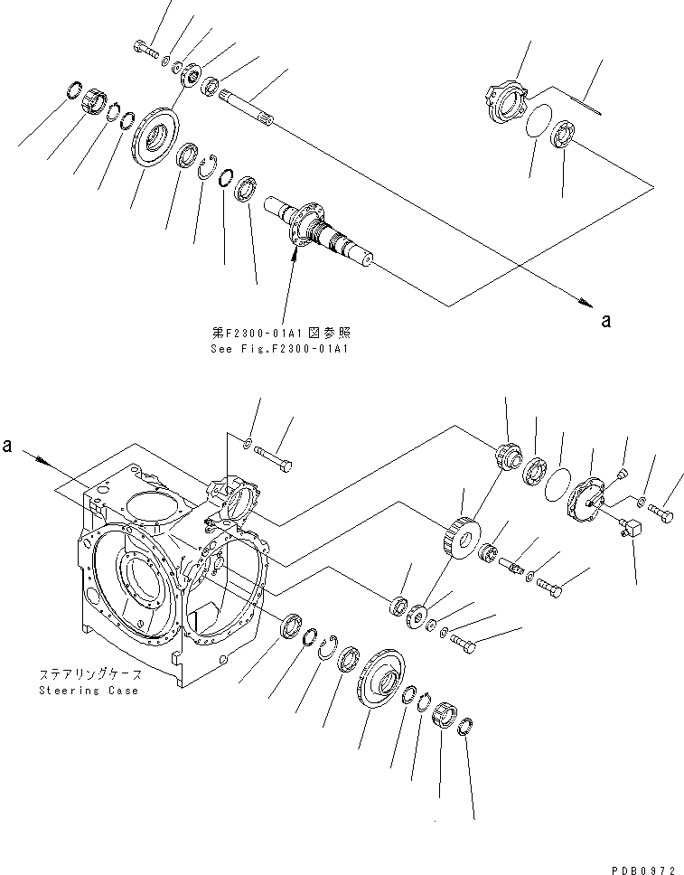 50. H.S.S. GEAR [F2300-04A1] - Komatsu part D155AX-3 S/N 60001-UP [d155ax0c]