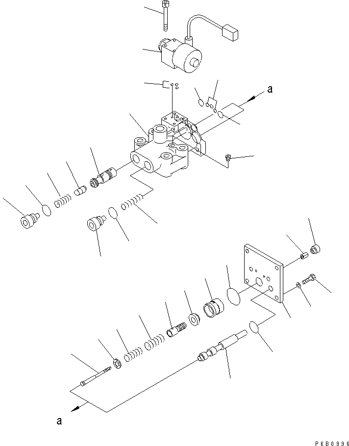 170. BRAKE VALVE (1/2) [F2300-16A1] - Komatsu part D155AX-3 S/N 60001-UP [d155ax0c]