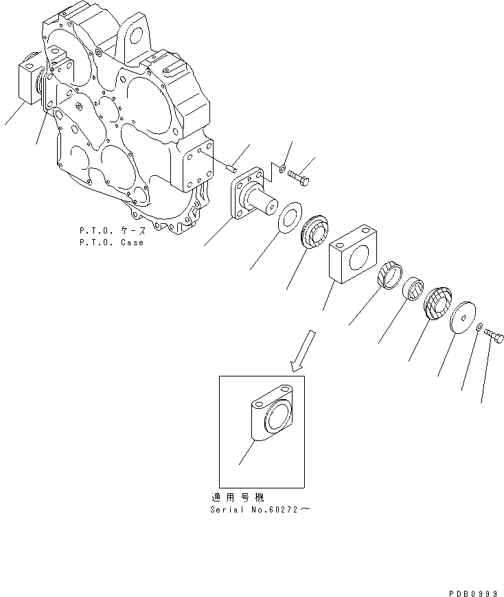 190. POWER LINE MOUNT [F2300-18A1] - Komatsu part D155AX-3 S/N 60001-UP [d155ax0c]