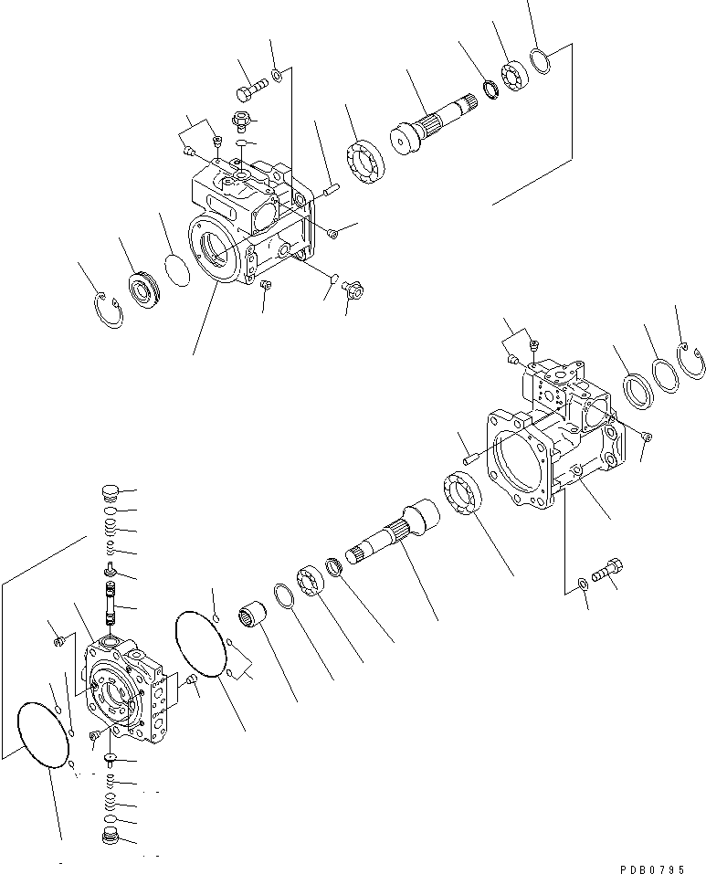 290. H.M.T. MOTOR (2/6) [Y1642-12A1] - Komatsu part D155AX-3 S/N 60001-UP [d155ax0c]