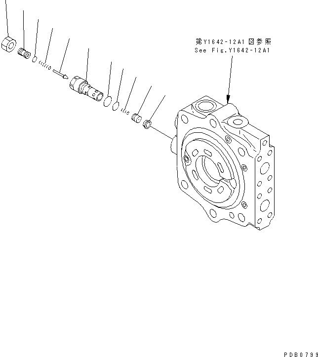 330. H.M.T. MOTOR (6/6) [Y1642-16A1] - Komatsu part D155AX-3 S/N 60001-UP [d155ax0c]