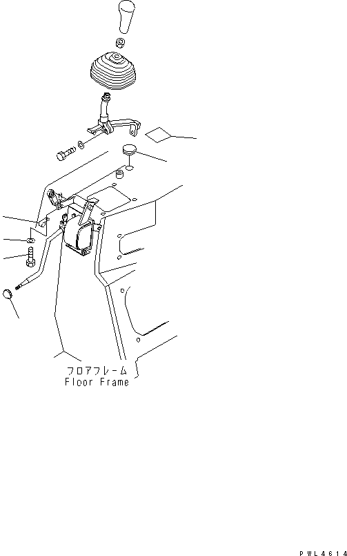 1960. BLADE CONTROL LEVER AND KNOB (TILT DOZER) [K2510-01A3] - Komatsu part D155AX-5 S/N 70001-UP [d155ax2c]