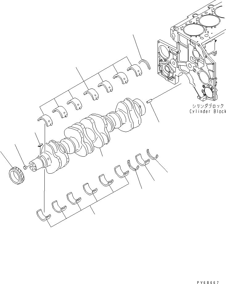 330. CRANKSHAFT [A2310-A4A8] - Komatsu part D155AX-5 S/N 70001-UP [d155ax2c]