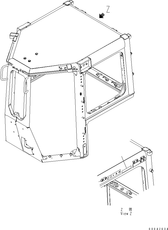 D155AX4C 00042634 ARKS AND PLATE (ITARIAN) (R.O.P.S.)(#80001-)