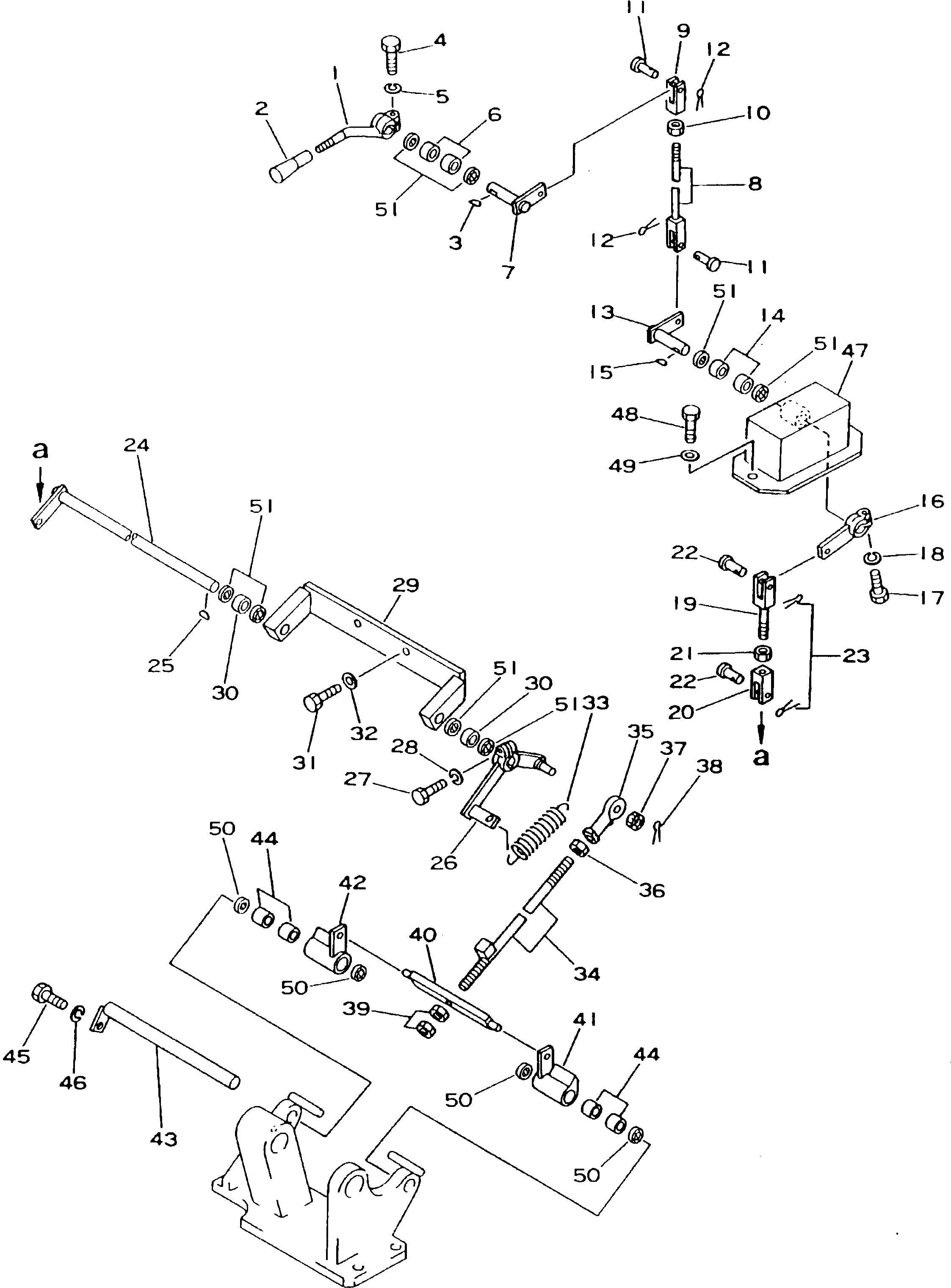 380. PARKING BRAKE LEVER(#15686-31573) [K2110-06A0] - Komatsu part D155C-1P S/N 15686-UP (S6D155-4 Eng. Installed (-50cent. Spec.)) [d155c-1c]