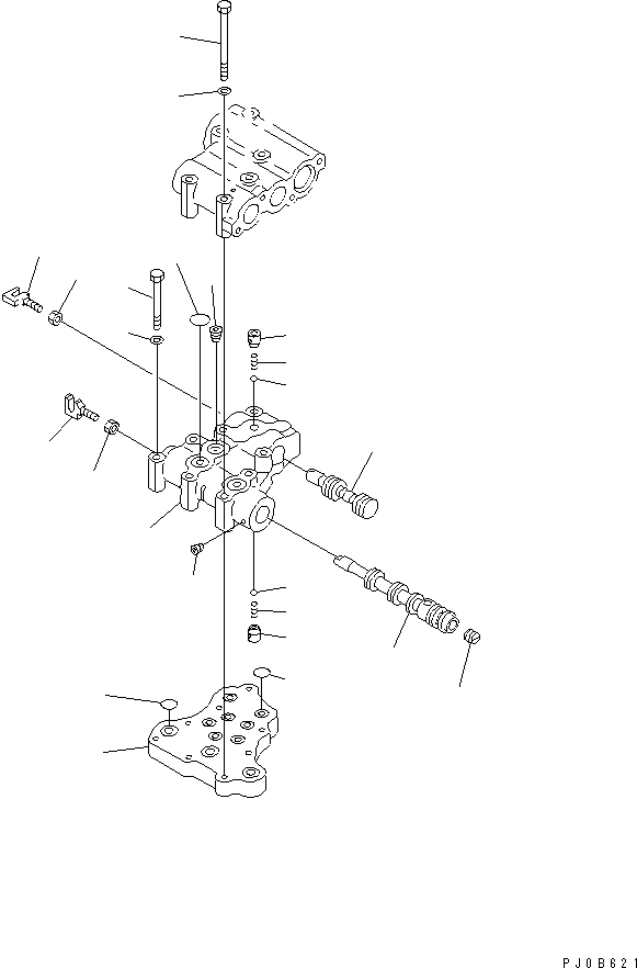 190. CONTROL VALVE (LOWER) [F2320-59A1] - Komatsu part D155C-1D S/N 31416-UP (S6D155-4 Eng. Installed (-50cent. Spec.)) [d155c-2c]