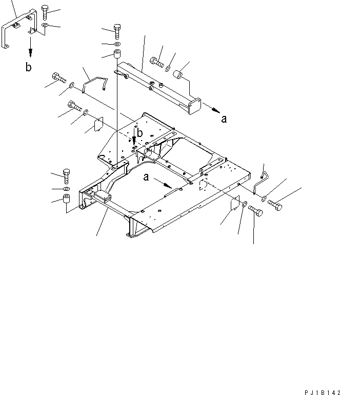120. FENDER [M2210-01A0] - Komatsu part D155C-1D S/N 31416-UP (S6D155-4 Eng. Installed (-50cent. Spec.)) [d155c-2c]