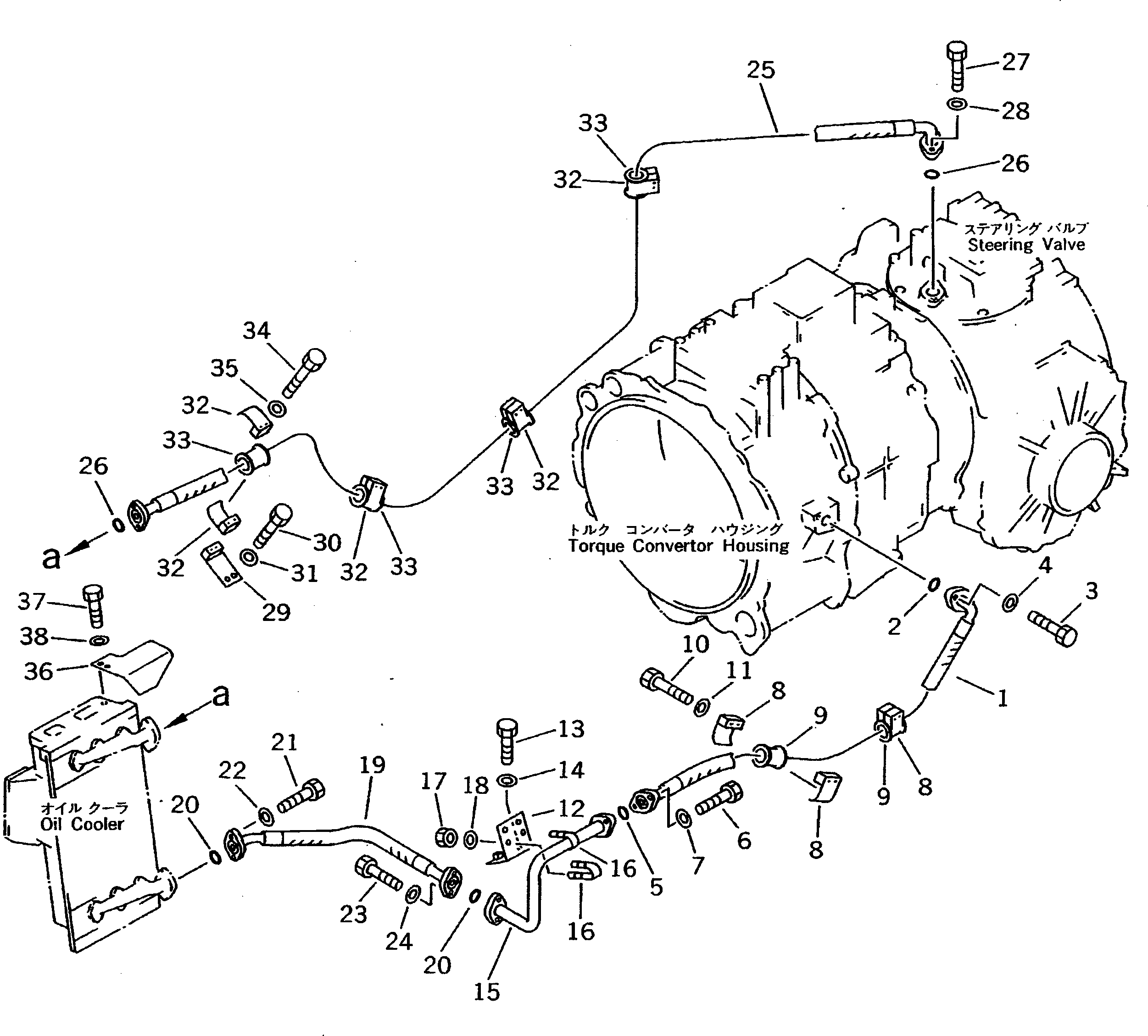 50. OIL COOLER AND OIL LINE (2/2) [C0400-02A0] - Komatsu part D275A-2 S/N 10001-UP [d275a-2c]