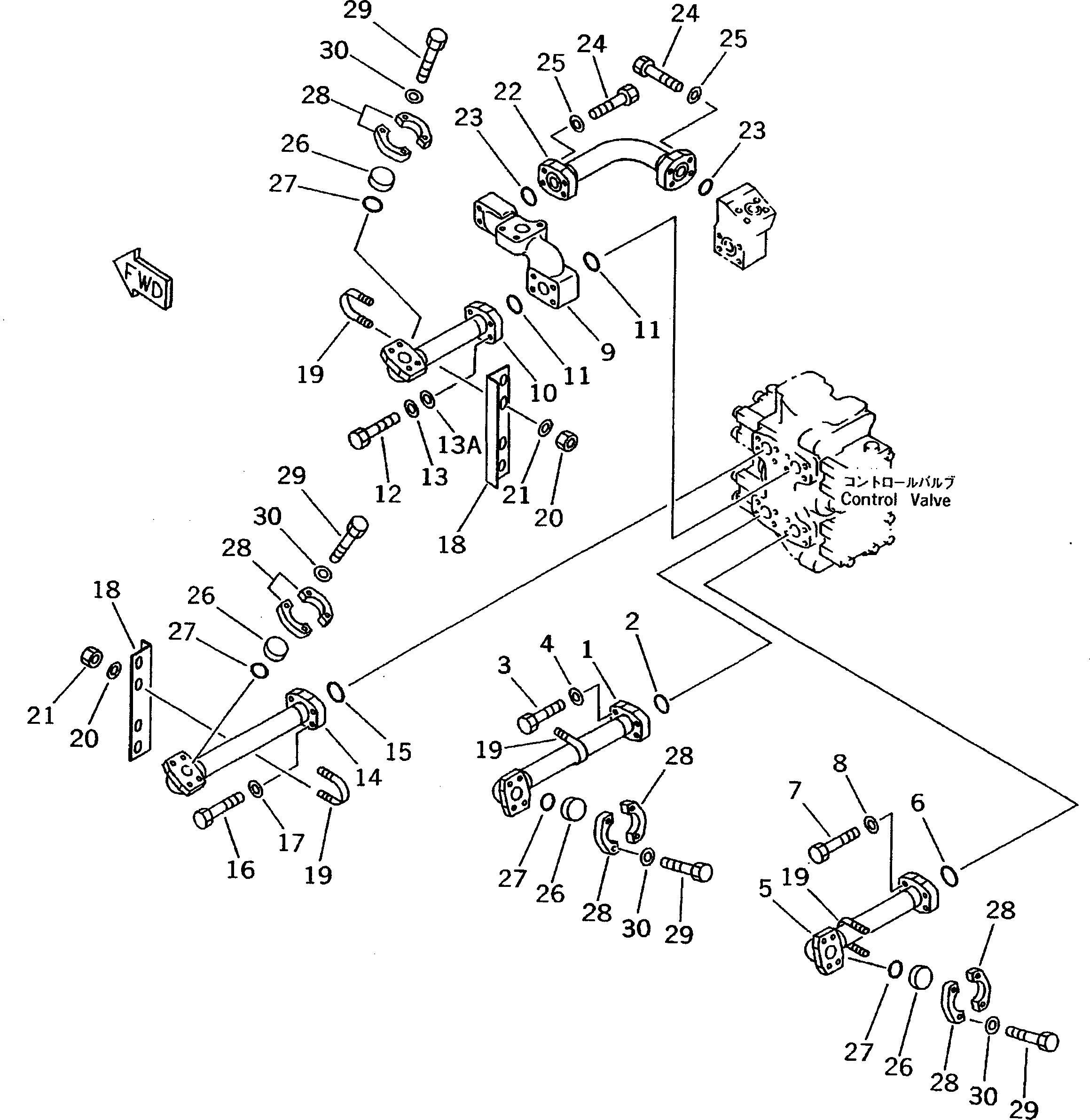 140. RIPPER VALVE AND MOUNT (3/3) [H2251-04A0] - Komatsu part D275A-2 S/N 10001-UP [d275a-2c]