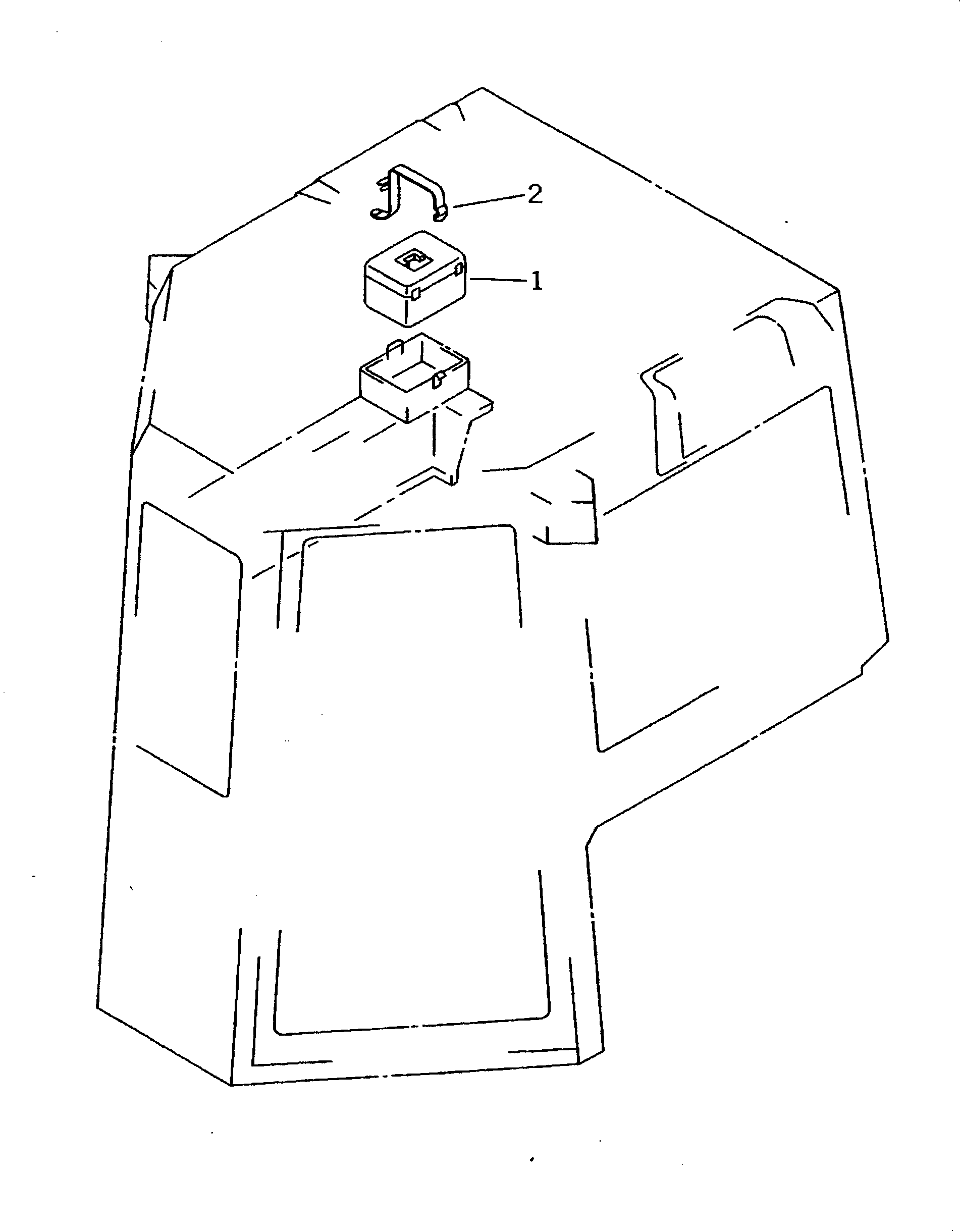 740. FIRST AID BOX [K0840-01A0] - Komatsu part D275A-2 S/N 10001-UP [d275a-2c]