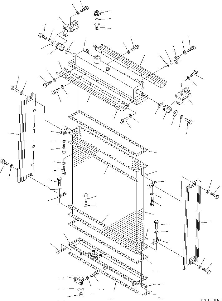 10. RADIATOR [M2110-01A0] - Komatsu part D275A-2 S/N 10001-UP [d275a-2c]
