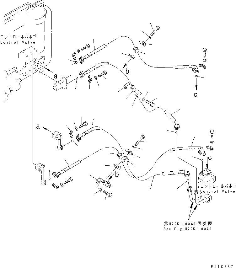 610. RIPPER LINE (2/2) [M2210-12A0] - Komatsu part D275A-2 S/N 10001-UP [d275a-2c]