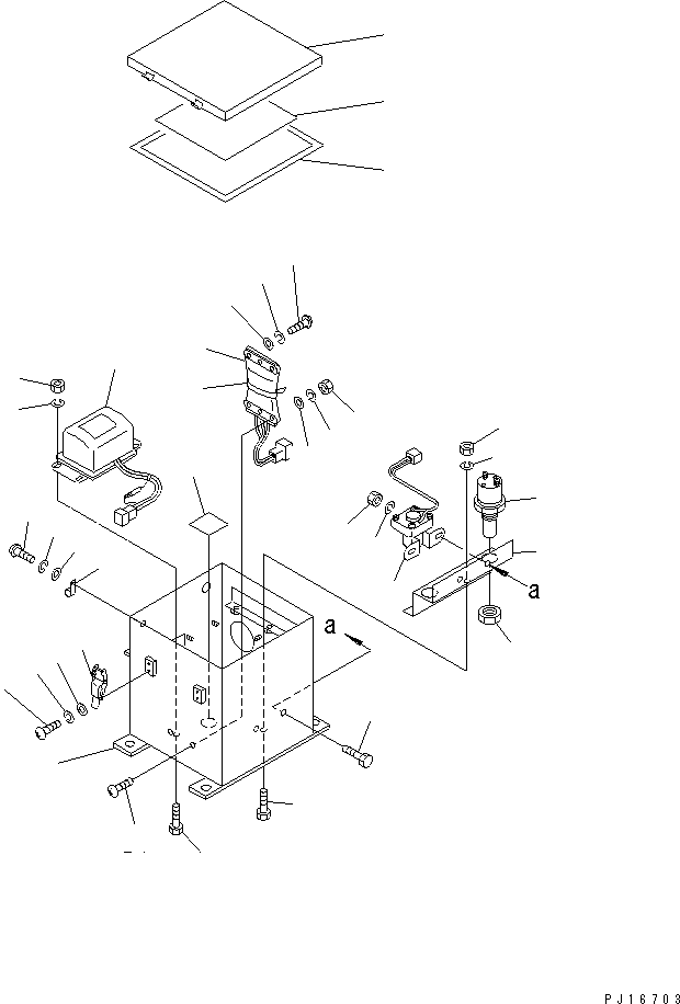 690. RELAY BOX (1/2)(#10001-10167) [M2210-50A0] - Komatsu part D275A-2 S/N 10001-UP [d275a-2c]