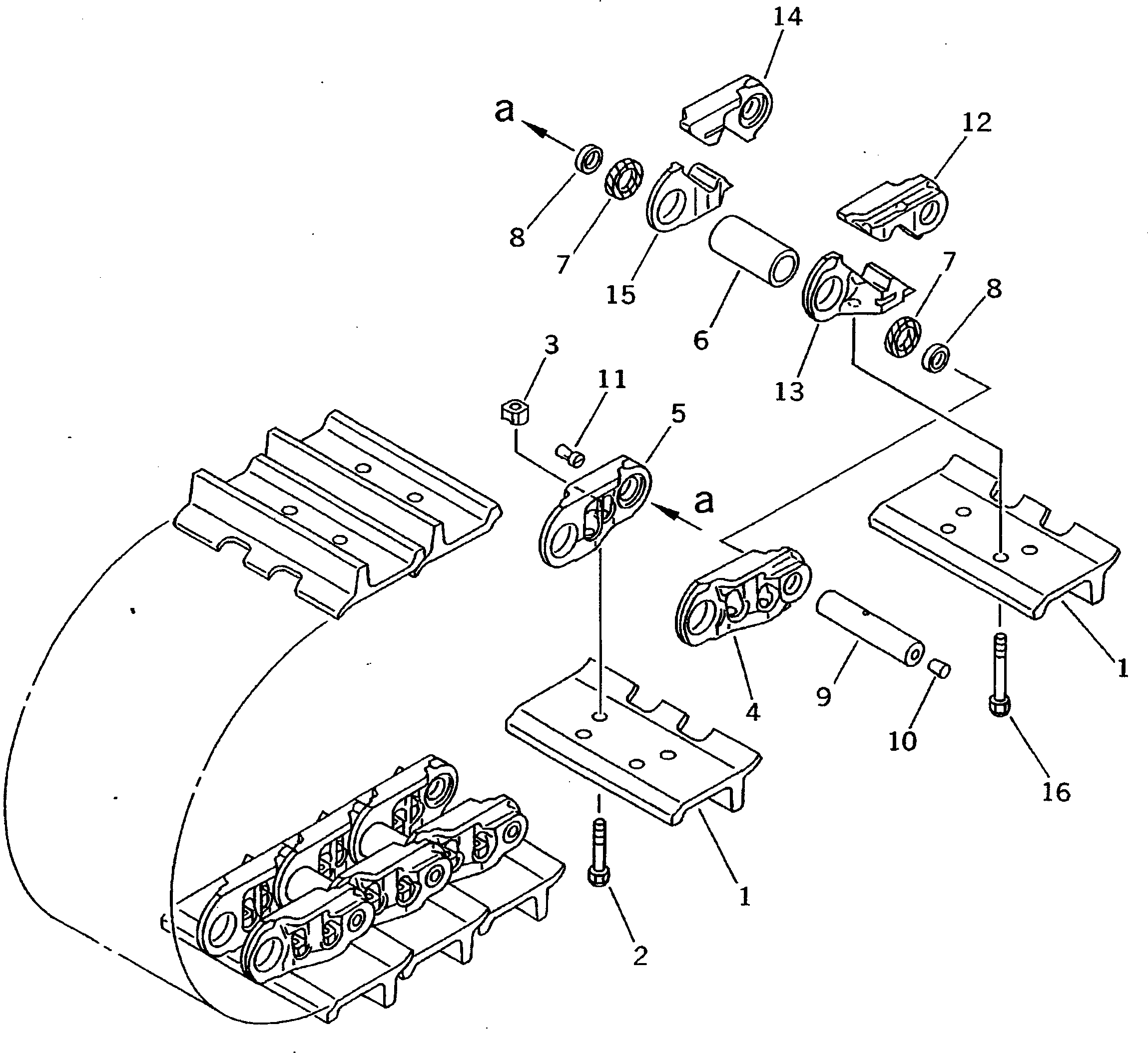 30. TRACK SHOE (COLD WEATHER (A) SPEC.) [R0500-01A2] - Komatsu part D275A-2 S/N 10001-UP [d275a-2c]