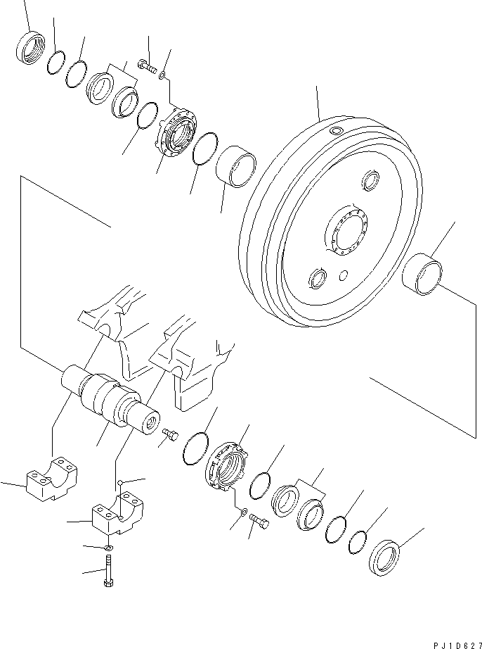 120. FRONT IDLER [R2100-02A0] - Komatsu part D275A-2 S/N 10001-UP [d275a-2c]