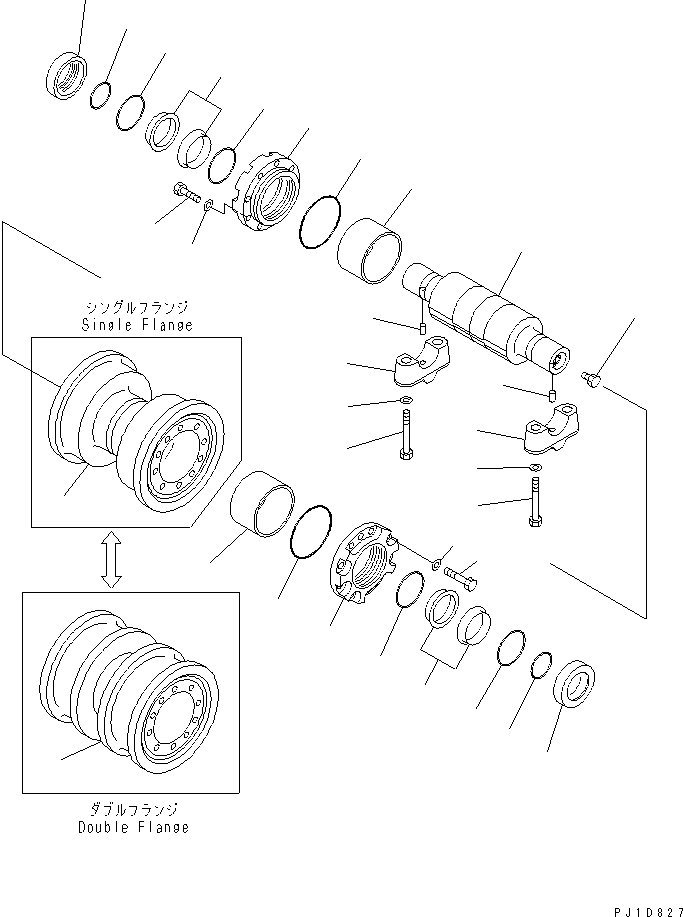 150. TRACK ROLLER [R2100-05A0] - Komatsu part D275A-2 S/N 10001-UP [d275a-2c]