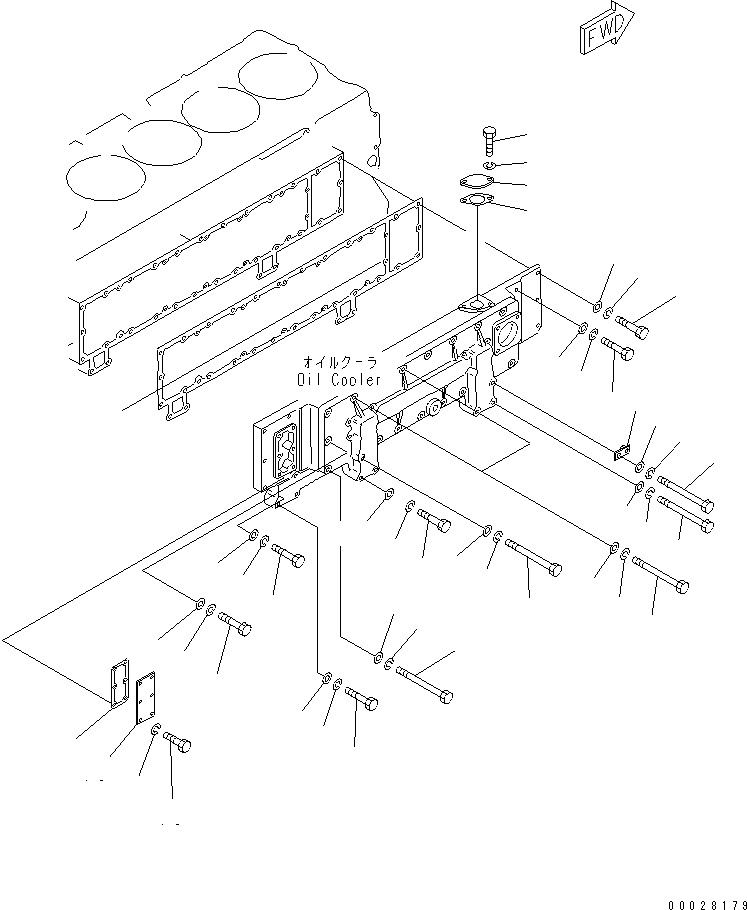 S6D170IC 00028179 IL COOLER MOUNTING AND ACCESSORY(#19305-)