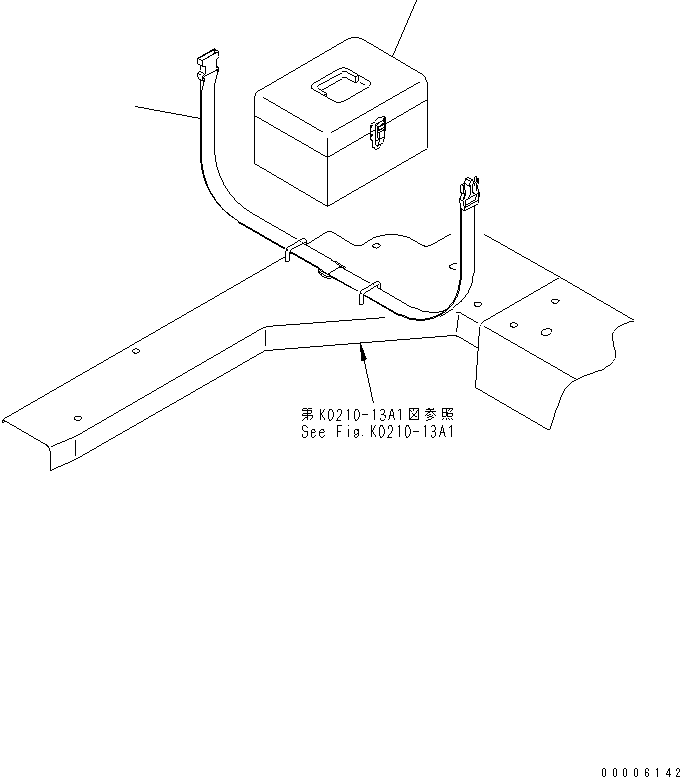 340. FIRST AID BOX [K0840-01A0] - Komatsu part D275A-5D S/N 25001-UP (-50cent. Spec.) [d275a-3c]