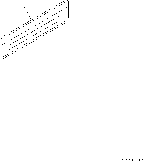 820. CAUTION PLATE(#31102-) [B9999-A4X7] - Komatsu part D275A-5D S/N 25001-UP (-50cent. Spec.) [d275a-3c]