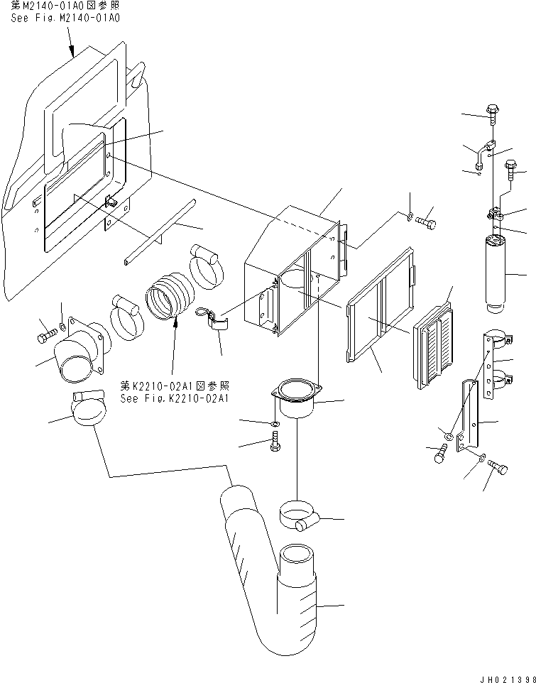 150. RECEIVER TANK AND FILTER [B0710-04A0] - Komatsu part D275A-5 S/N 25001-UP [d275a-5c]