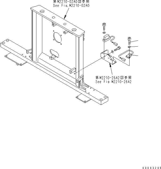 D275A-5C 00093205 ENSOR AND BRACKET (WITH SHOE SLIP CONTROL)(#26076-)