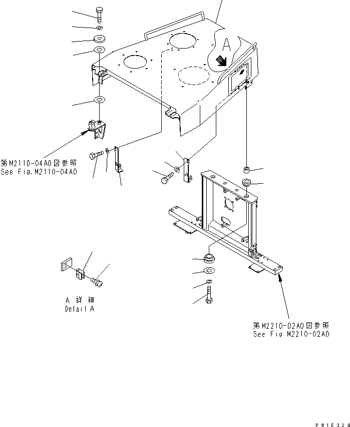 230. ENGINE HOOD [M2140-01A1] - Komatsu part D275A-5 S/N 25001-UP [d275a-5c]