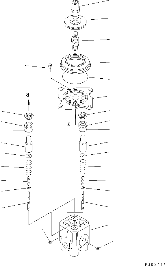 600. PPC VALVE (RIPPER) [Y1670-01A0] - Komatsu part D275A-5 S/N 25001-UP [d275a-5c]