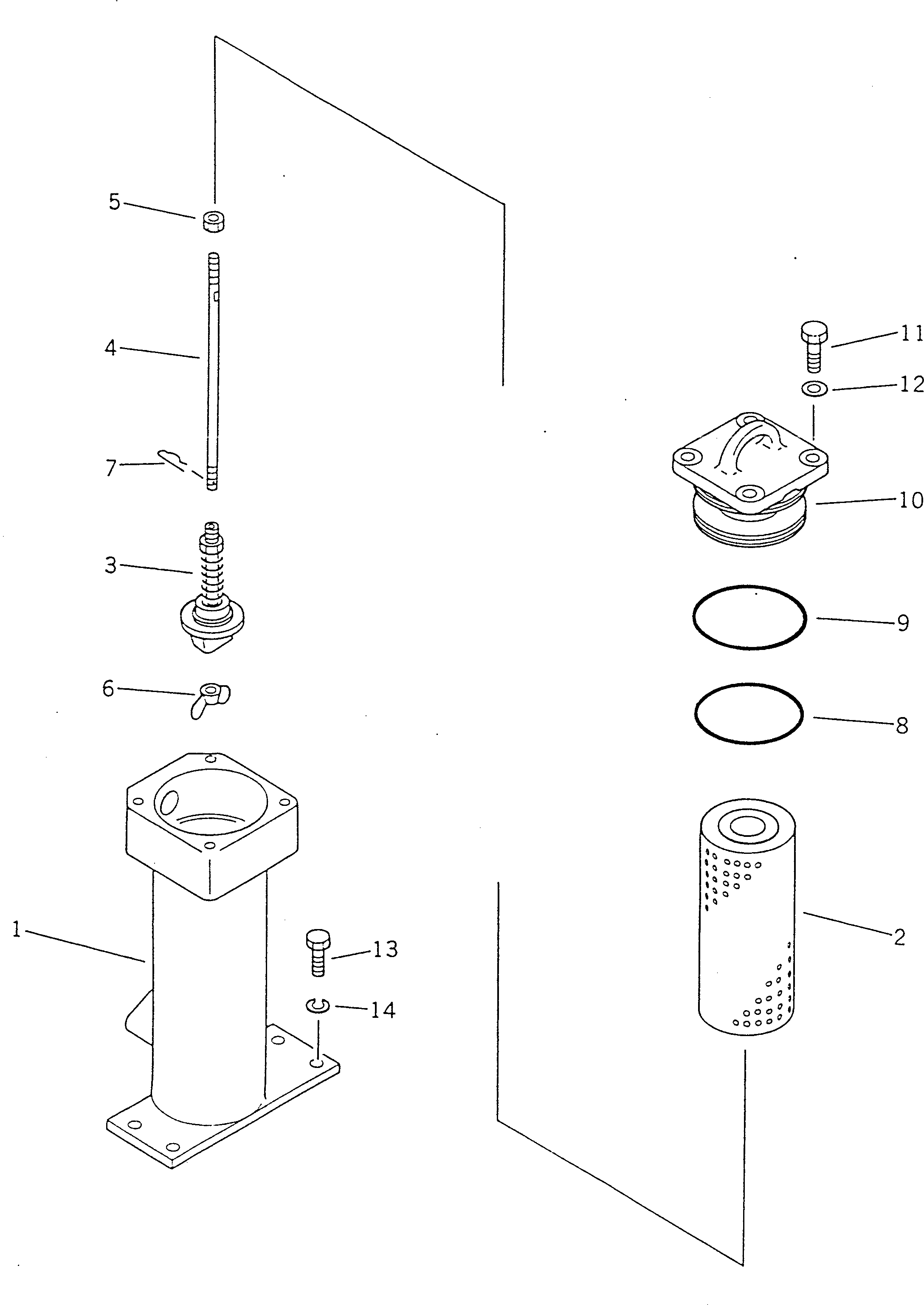 190. TRANSMISSION OIL FILTER [4603] - Komatsu part D355A-5 S/N 12622-UP [d355a-5c]