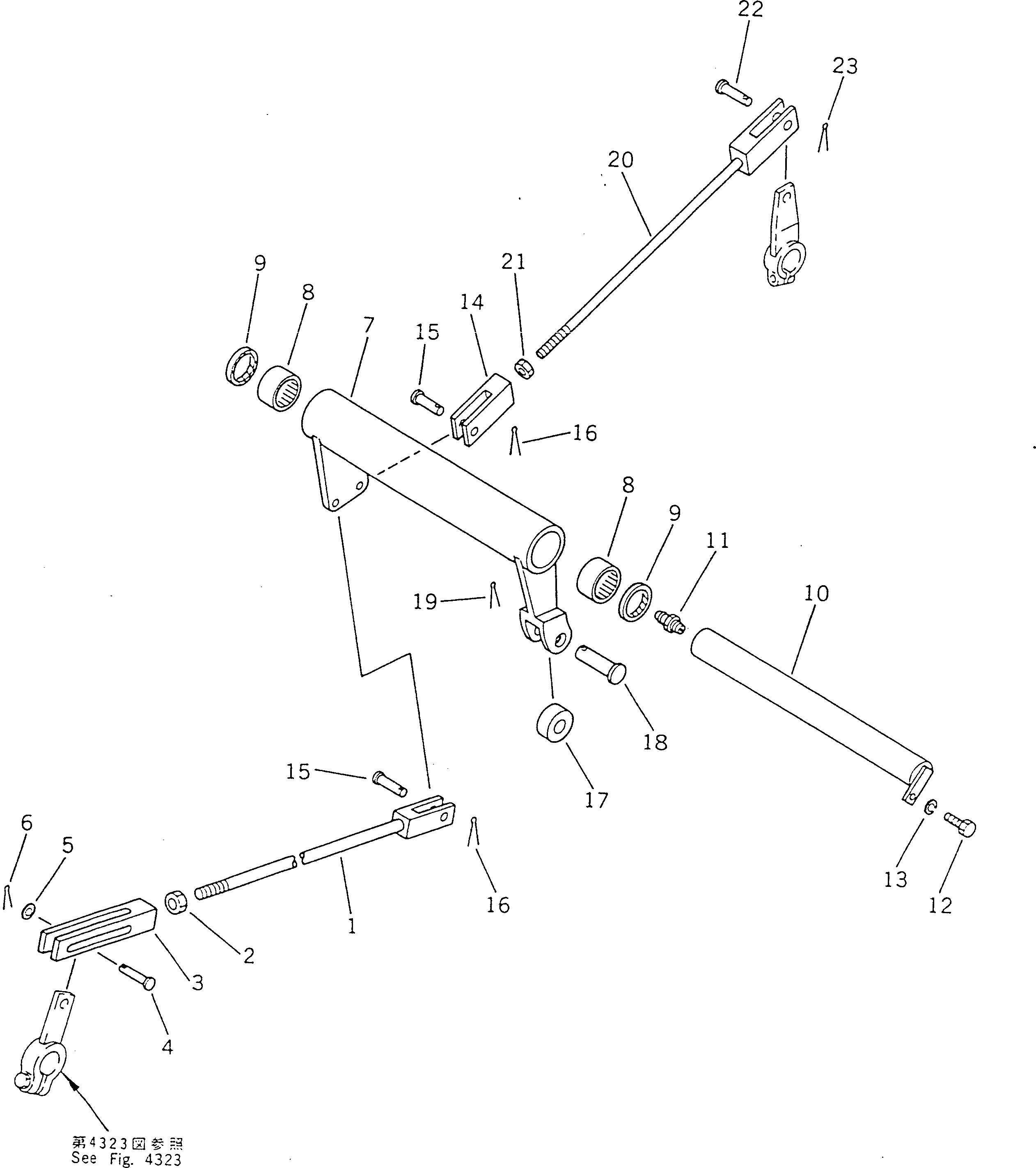 250. BRAKE ASSISTOR LINKAGE [4711] - Komatsu part D355A-5 S/N 12622-UP [d355a-5c]