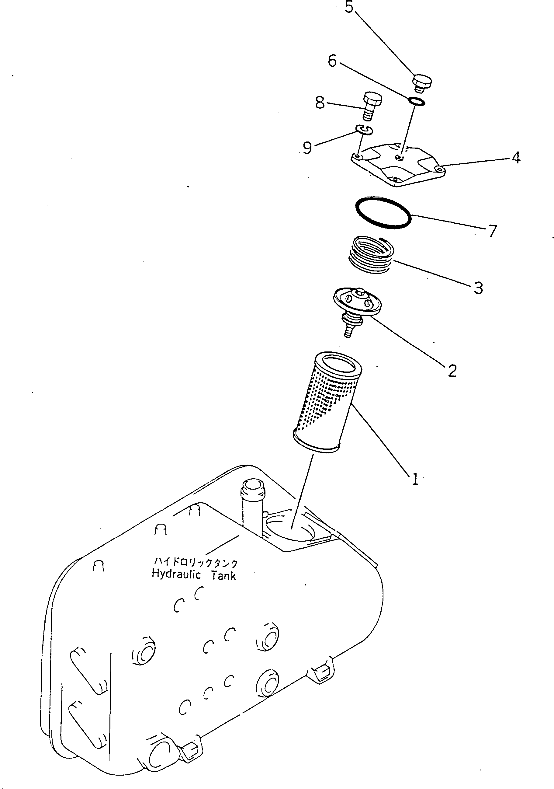 30. HYDRAULIC FILTER [6005] - Komatsu part D355A-5 S/N 12622-UP [d355a-5c]