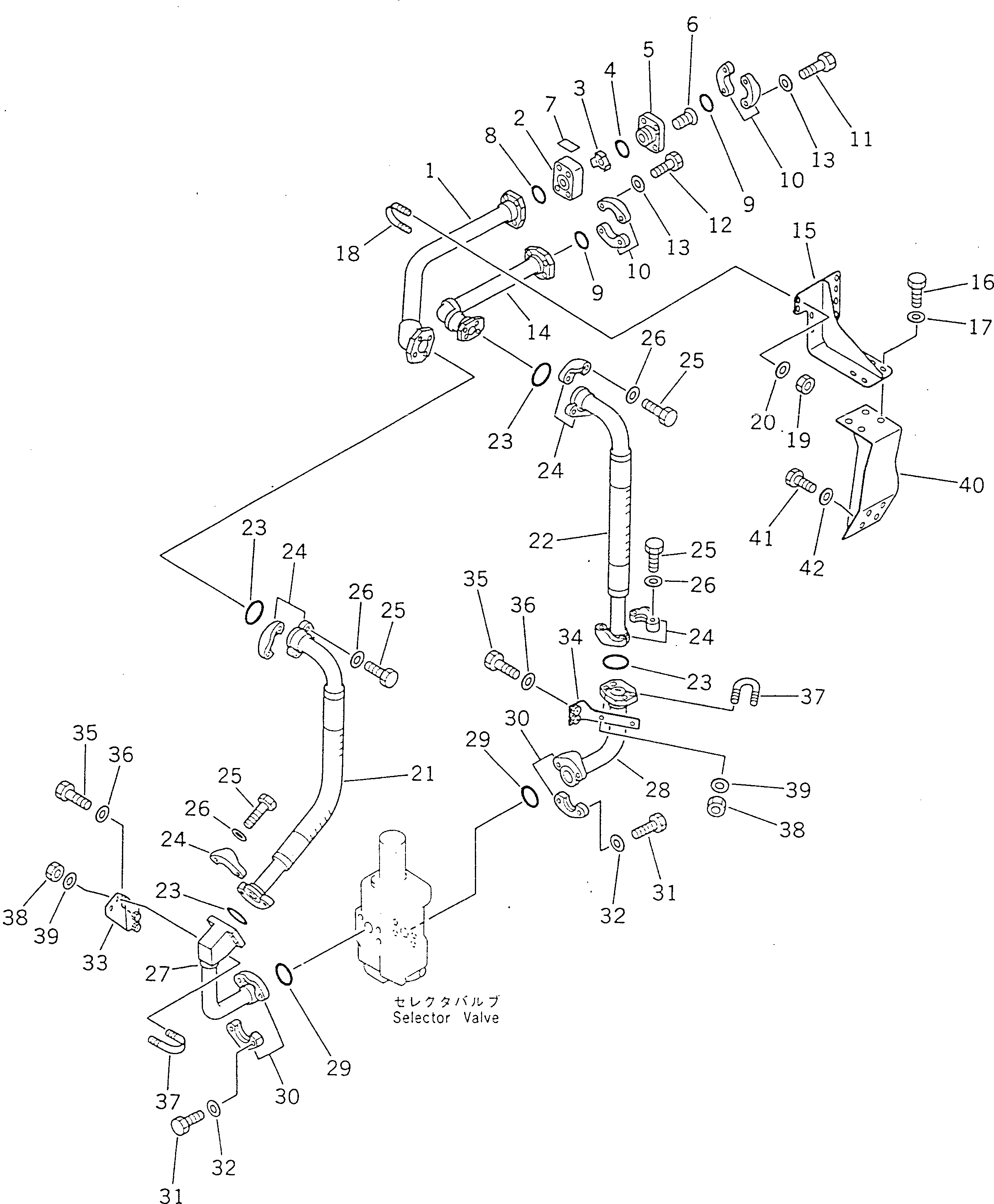 200. RIPPER MAIN PIPING [7531] - Komatsu part D355A-5 S/N 12622-UP [d355a-5c]
