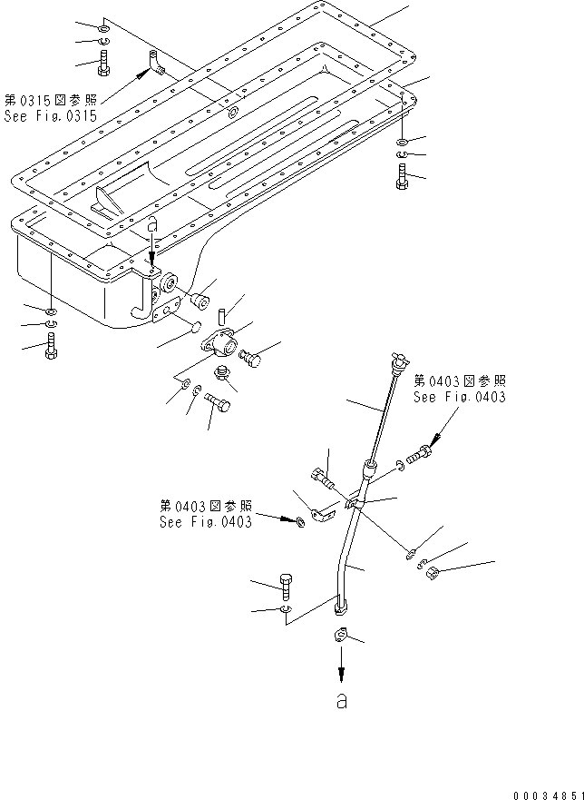 30. OIL PAN [0211] - Komatsu part D355A-5 S/N 12622-UP [d355a-5c]