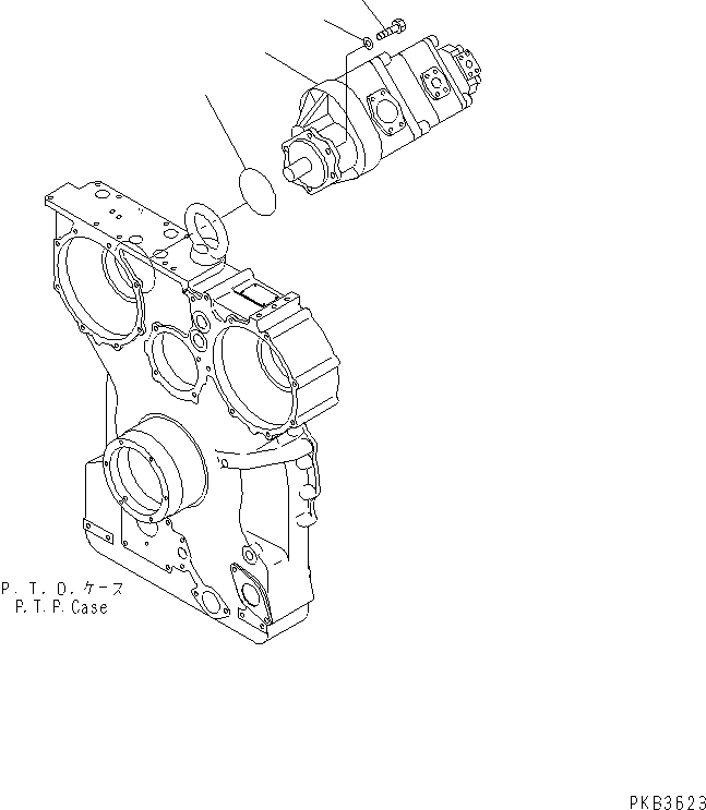 40. HYDRAULIC PUMP [H0210-01A0] - Komatsu part D375A-3A S/N 17001-UP (7 Track Roller) [d375a-0c]
