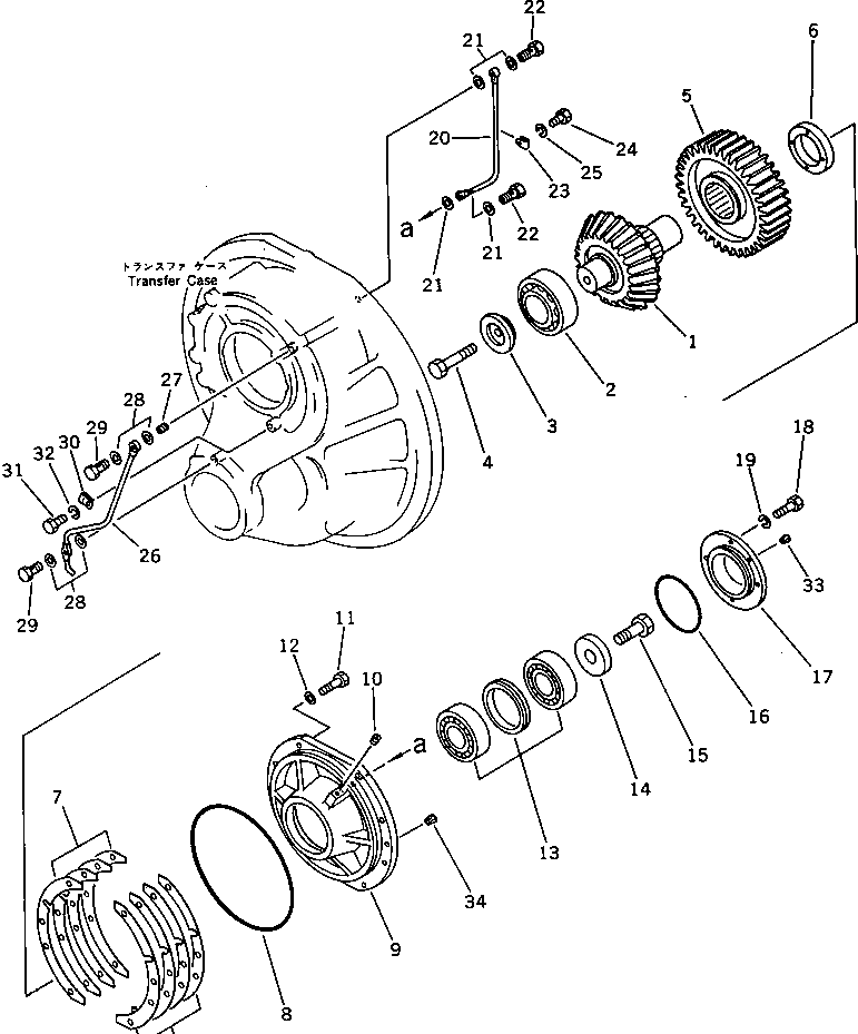 40. TRANSFER CASE AND GEAR (2/2) [3113] - Komatsu part D375A-1 S/N 15001-UP [d375a-1c]