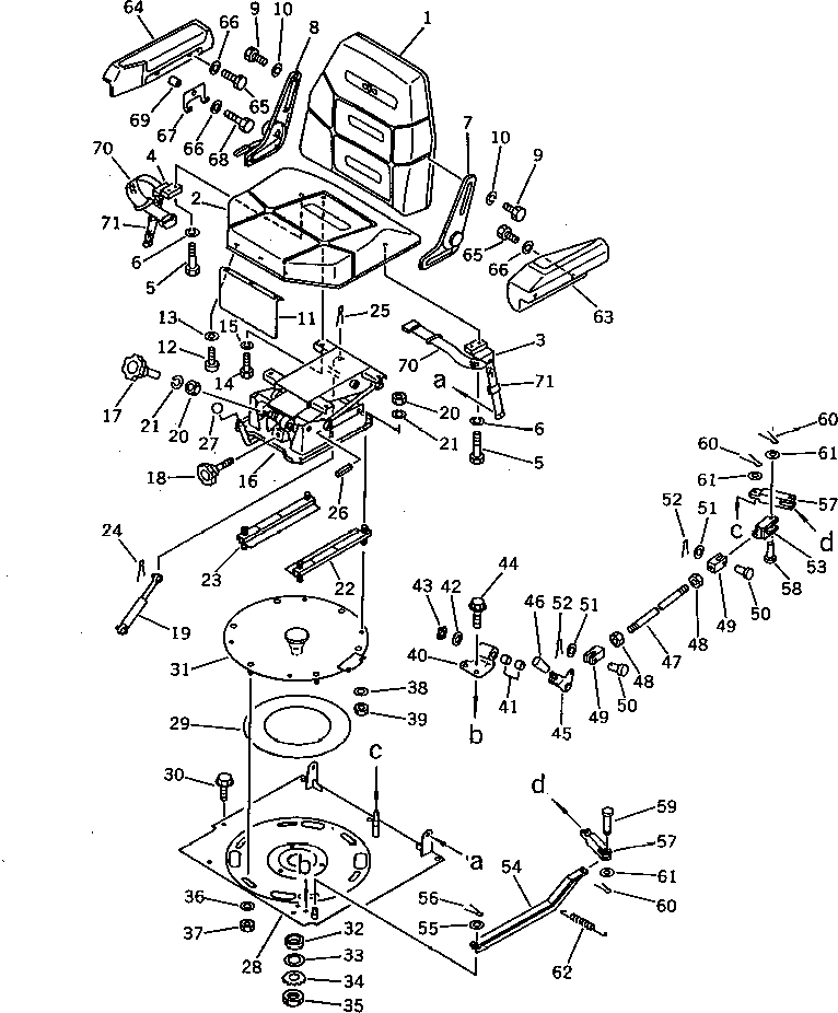 30. OPRATOR'S SEAT (TBG SPEC.)(#15143-) [9059] - Komatsu part D375A-1 S/N 15001-UP [d375a-1c]