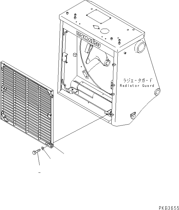 110. RADIATOR MASK (GRID) [M2110-11A0] - Komatsu part D375A-3D S/N 17001-UP (-50cent. Spec.) [d375a-2c]
